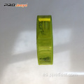 Reflectante de cristal enrejado amarillo PVC velcro brazalete